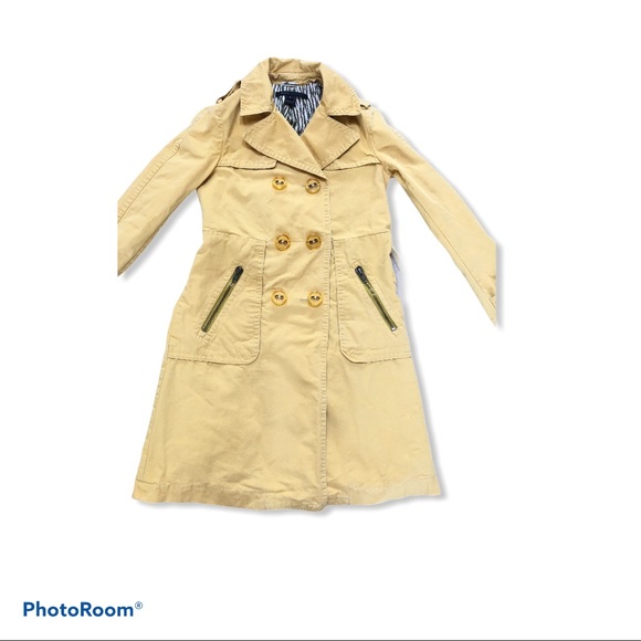 Marc Jacobs trench Coat Jacket small flaws small belted - Picture 7 of 9